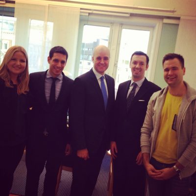 YEPP meets with PM Fredrik Reinfeldt