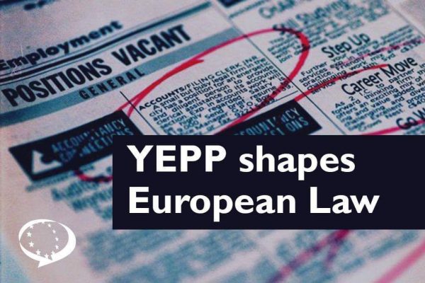 YEPP’s proposals on employment voted by the European Parliament